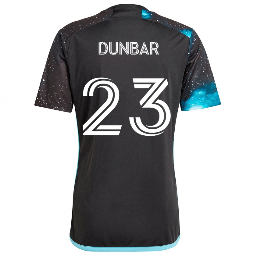 Danxen Mulher Camisola Cameron Dunbar #23 Preto Azul Principal 2025/26 Camisa