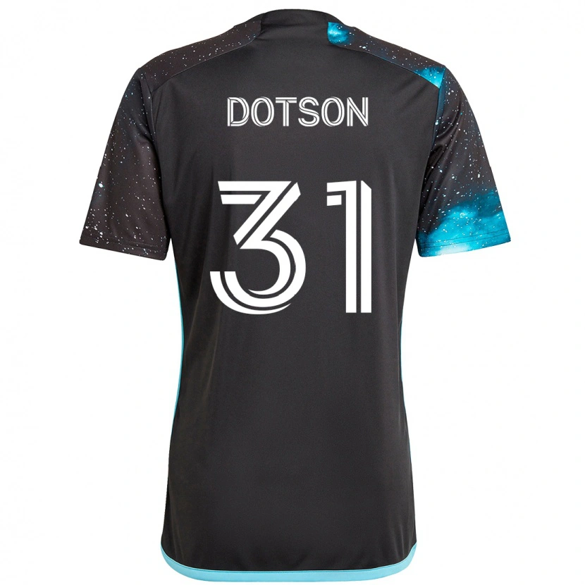 Danxen Mulher Camisola Hassani Dotson #31 Preto Azul Principal 2025/26 Camisa