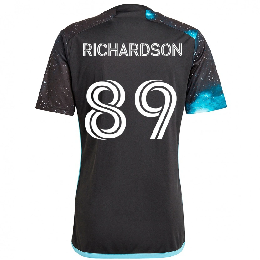 Danxen Mulher Camisola Nick Richardson #89 Preto Azul Principal 2025/26 Camisa