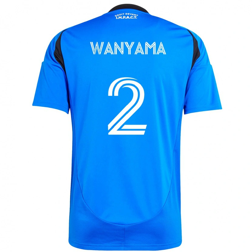 Danxen Mulher Camisola Victor Wanyama #2 Azul Escuro Preto Principal 2025/26 Camisa
