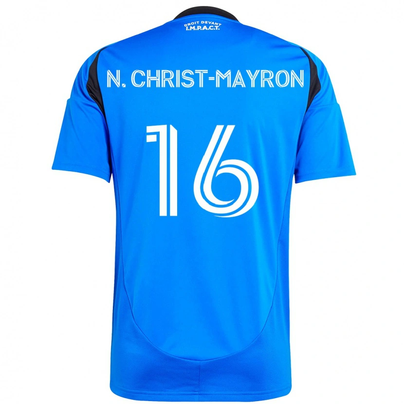 Danxen Mulher Camisola Brou Aya N'ta Christ-Mayron #16 Azul Escuro Preto Principal 2025/26 Camisa