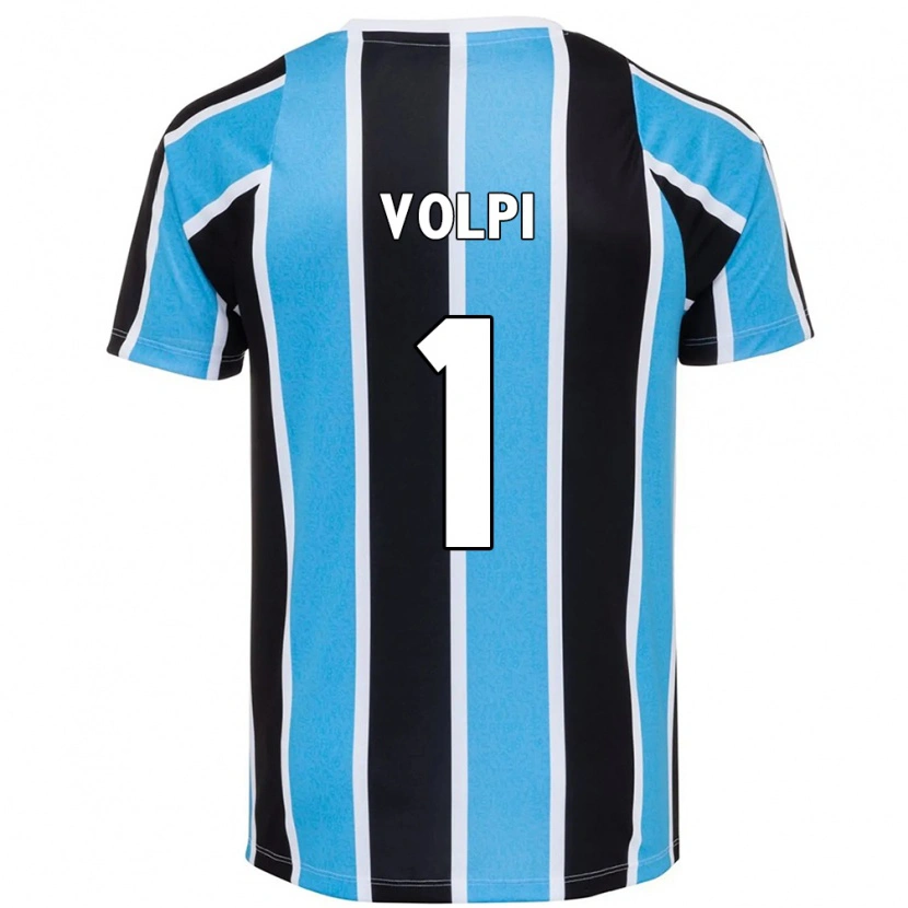 Danxen Mulher Camisola Tiago Volpi #1 Azul Preto Branco Principal 2025/26 Camisa