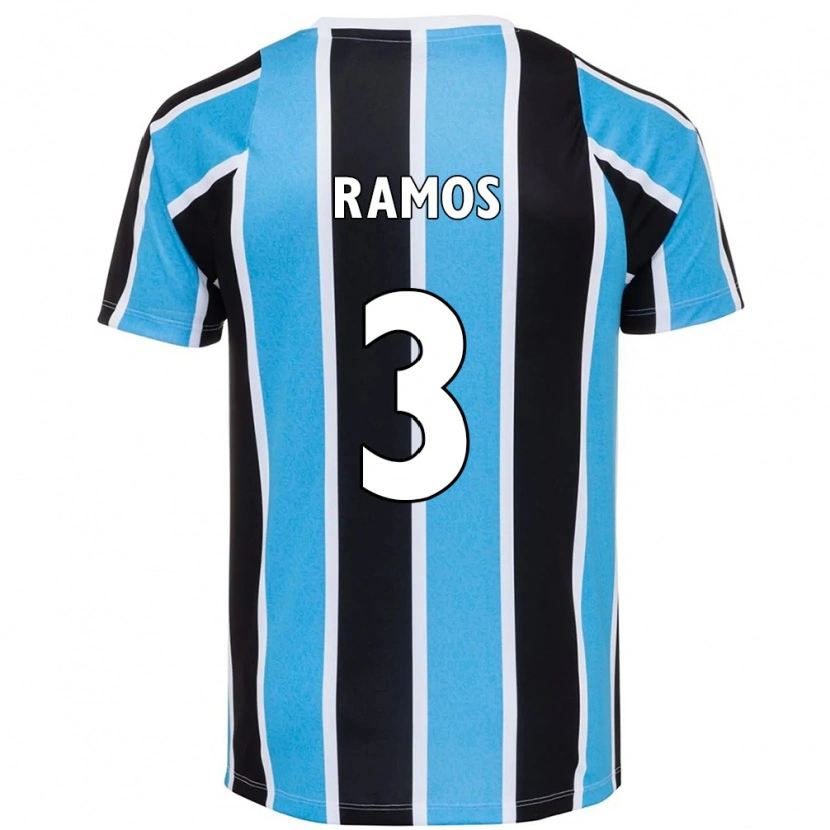 Danxen Mulher Camisola João Ramos #3 Azul Preto Branco Principal 2025/26 Camisa