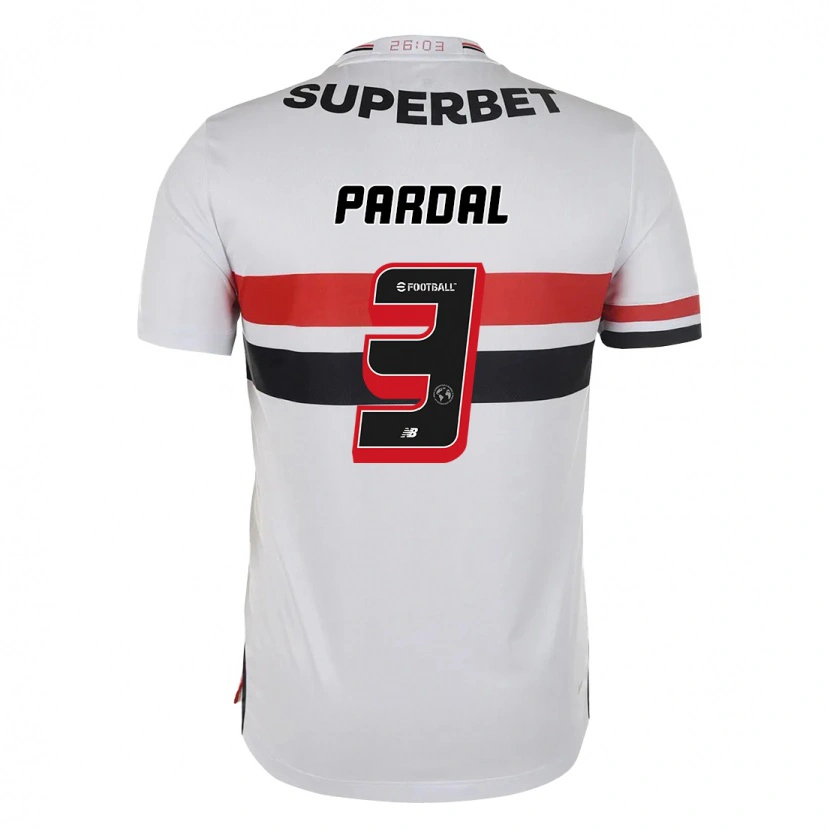 Danxen Mulher Camisola Pardal #3 Vermelho Preto Branco Principal 2025/26 Camisa