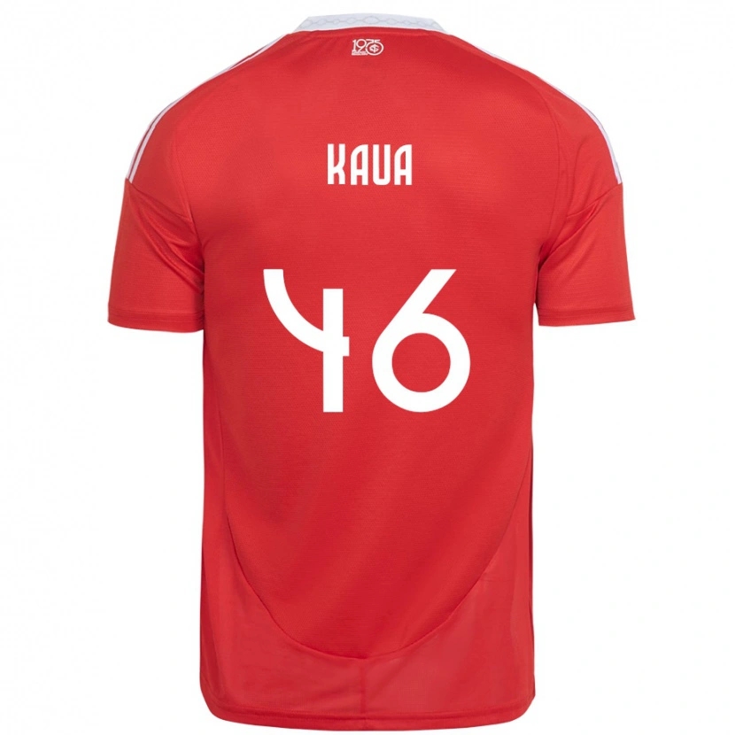 Danxen Mulher Camisola Pedro Kauã #46 Vermelho Branco Principal 2025/26 Camisa