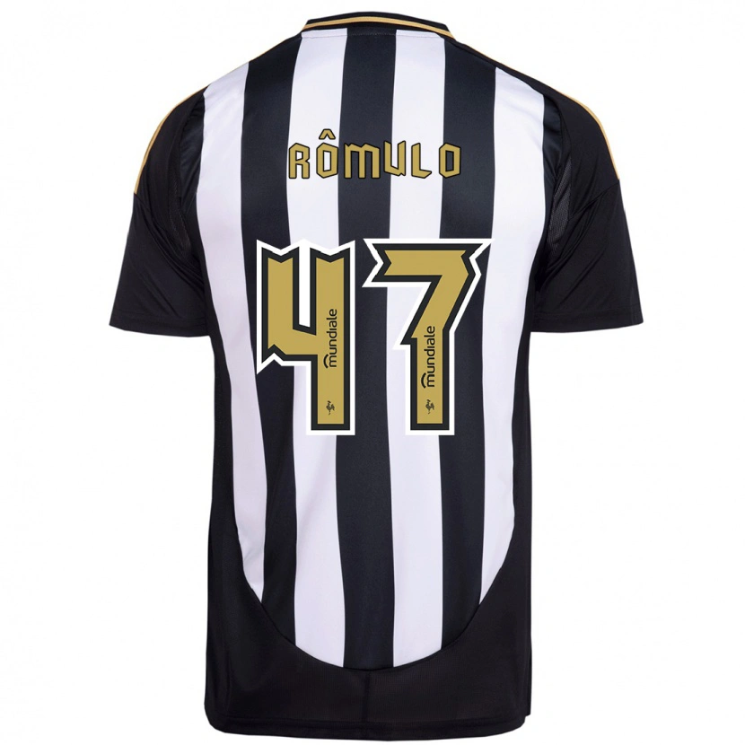 Danxen Mulher Camisola Rômulo #47 Branco Preto Principal 2025/26 Camisa