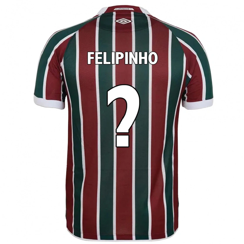 Danxen Mulher Camisola Felipinho #0 Verde Bordô Branco Principal 2025/26 Camisa