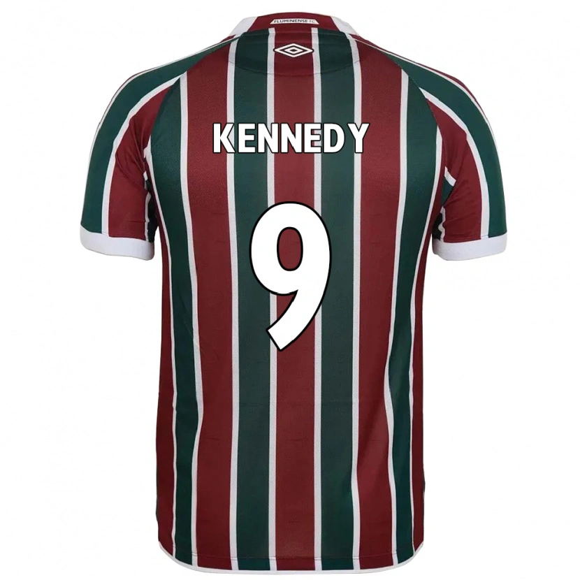 Danxen Mulher Camisola John Kennedy #9 Verde Bordô Branco Principal 2025/26 Camisa