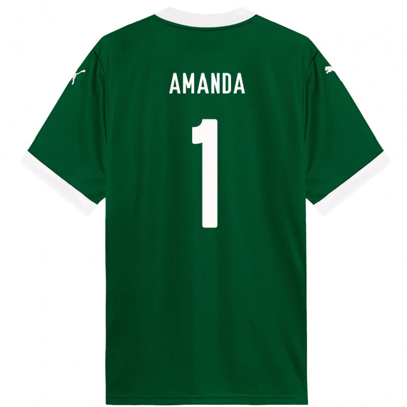 Danxen Mulher Camisola Amanda #1 Verde Branco Principal 2025/26 Camisa