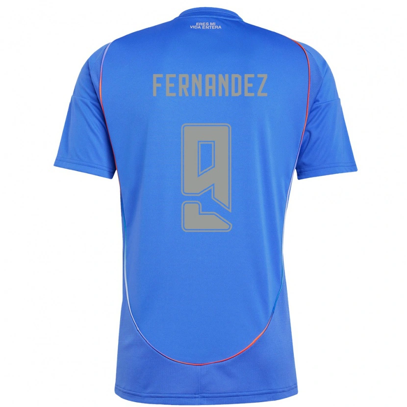 Danxen Mulher Camisola Leandro Fernández #9 Azul Celeste Principal 2025/26 Camisa