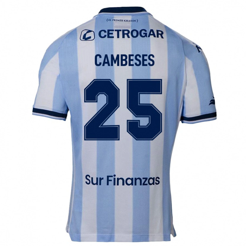 Danxen Mulher Camisola Facundo Cambeses #25 Azul Celeste Principal 2025/26 Camisa