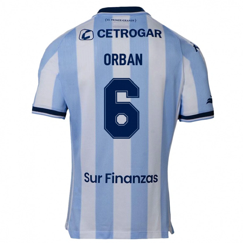 Danxen Mulher Camisola Lucas Orban #6 Azul Celeste Principal 2025/26 Camisa