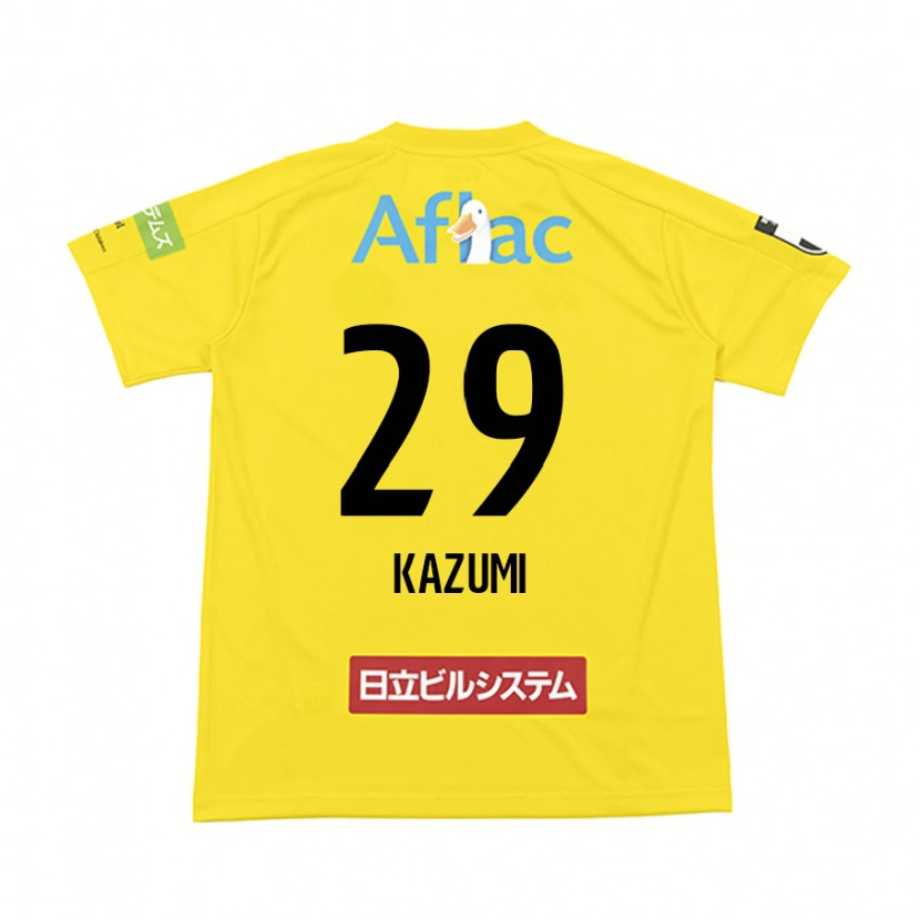 Danxen Mulher Camisola Takuto Kazumi #29 Preto Amarelo Principal 2025/26 Camisa