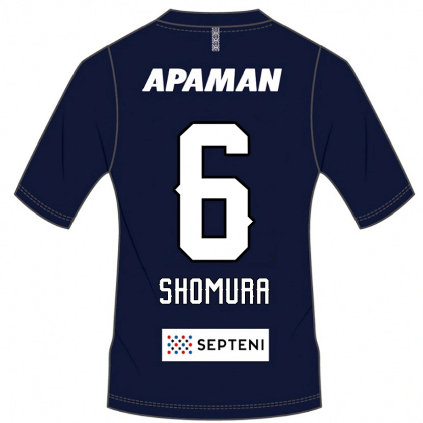 Danxen Mulher Camisola Tomoki Shomura #6 Azul Royal Branco Principal 2025/26 Camisa