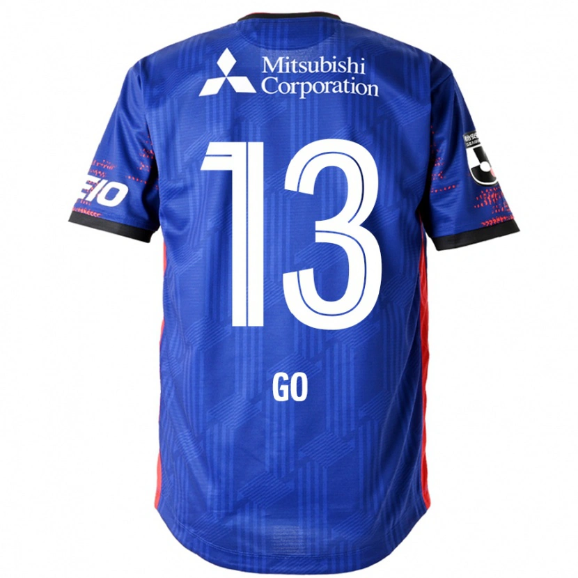 Danxen Mulher Camisola Go Hatano #13 Azul Royal Branco Principal 2025/26 Camisa
