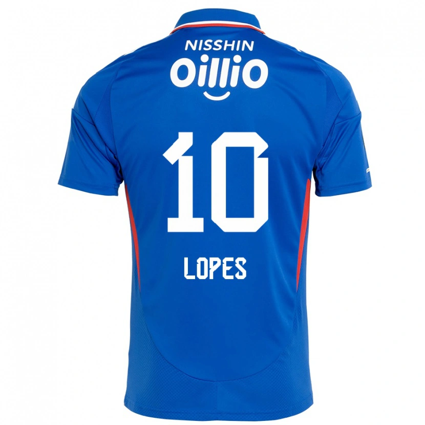 Danxen Mulher Camisola Anderson Lopes #10 Azul Royal Branco Principal 2025/26 Camisa