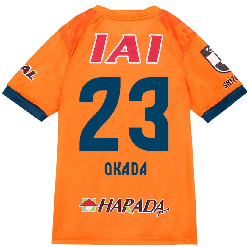 Danxen Mulher Camisola Shu Okada #23 Laranja Vermelho Principal 2025/26 Camisa