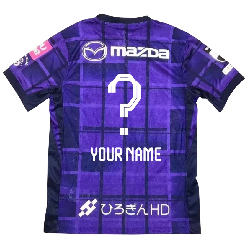 Danxen Mulher Camisola Seu Nome #0 Roxo Laranja Principal 2025/26 Camisa