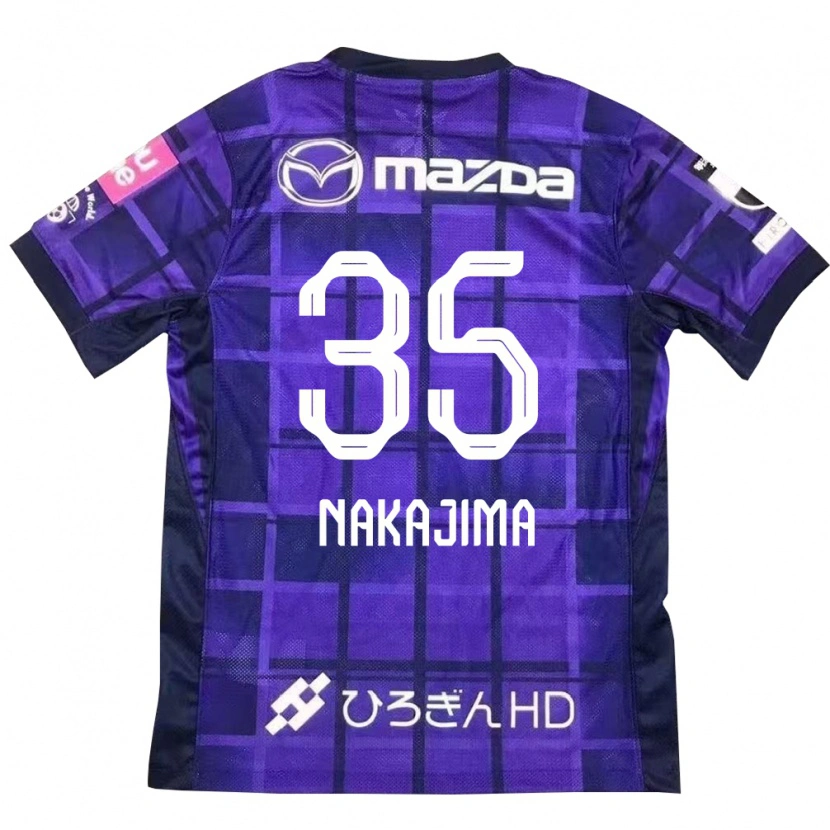 Danxen Mulher Camisola Yotaro Nakajima #35 Roxo Laranja Principal 2025/26 Camisa