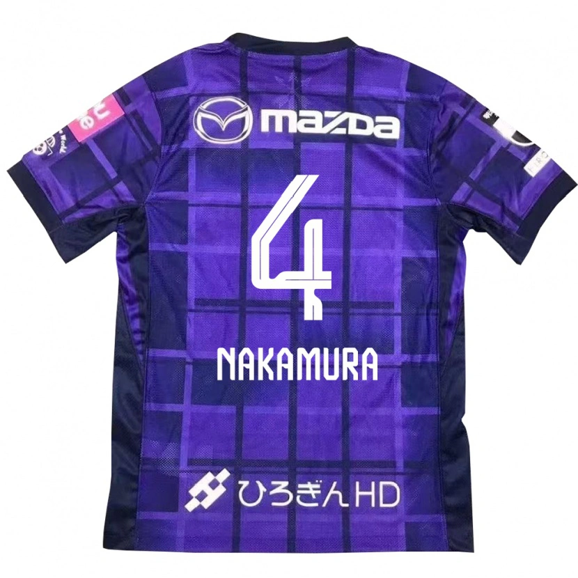 Danxen Mulher Camisola Kaede Nakamura #4 Roxo Laranja Principal 2025/26 Camisa