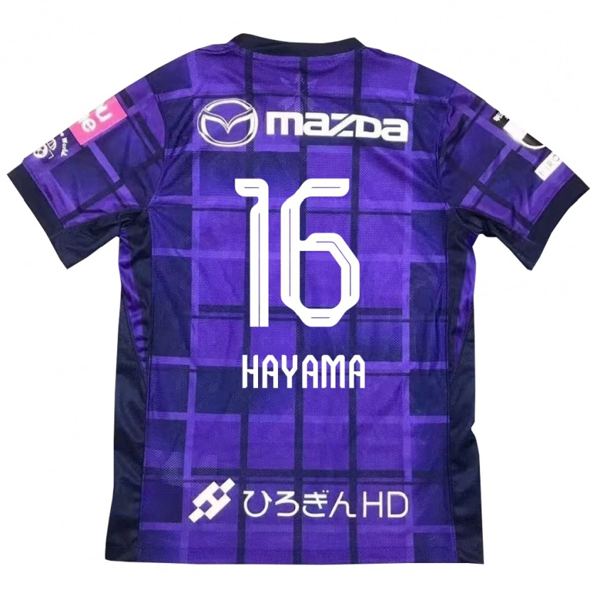 Danxen Mulher Camisola Miku Hayama #16 Roxo Laranja Principal 2025/26 Camisa