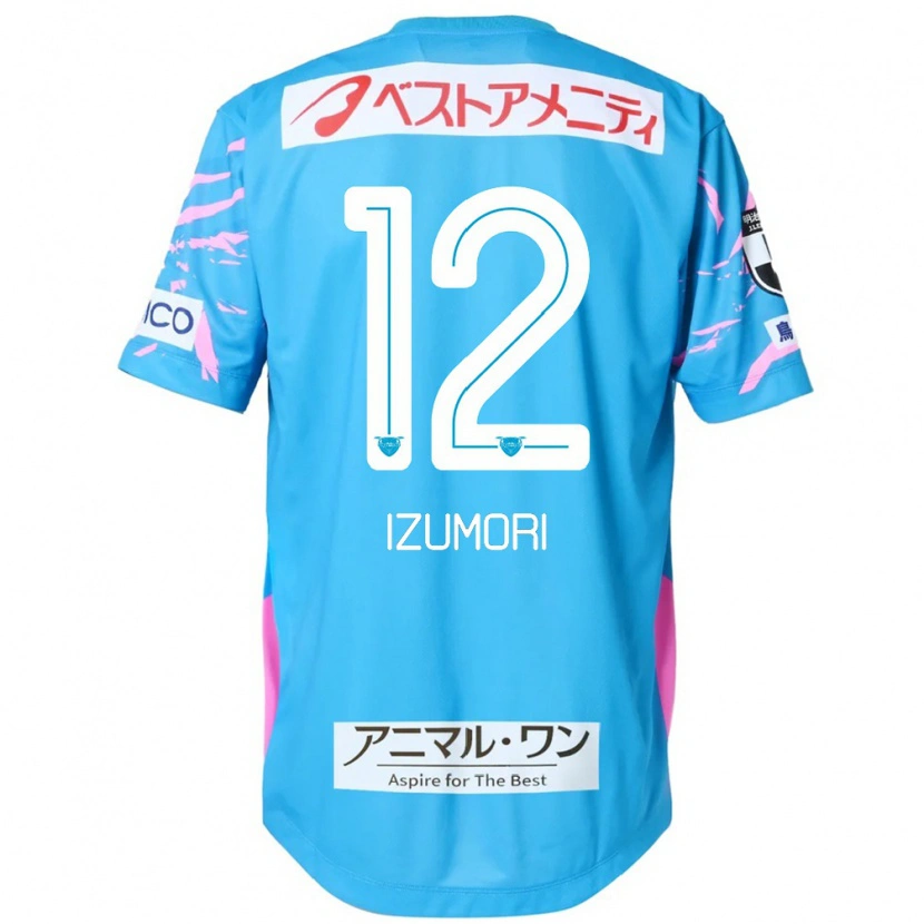 Danxen Mulher Camisola Ryota Izumori #12 Azul Rosa Principal 2025/26 Camisa