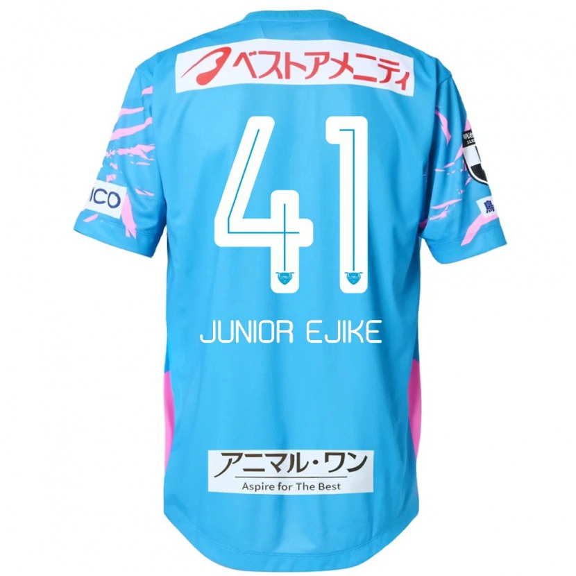 Danxen Mulher Camisola Ibuki Vincent Junior Ejike #41 Azul Rosa Principal 2025/26 Camisa