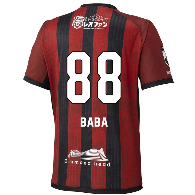 Danxen Mulher Camisola Seiya Baba #88 Vermelho Preto Principal 2025/26 Camisa