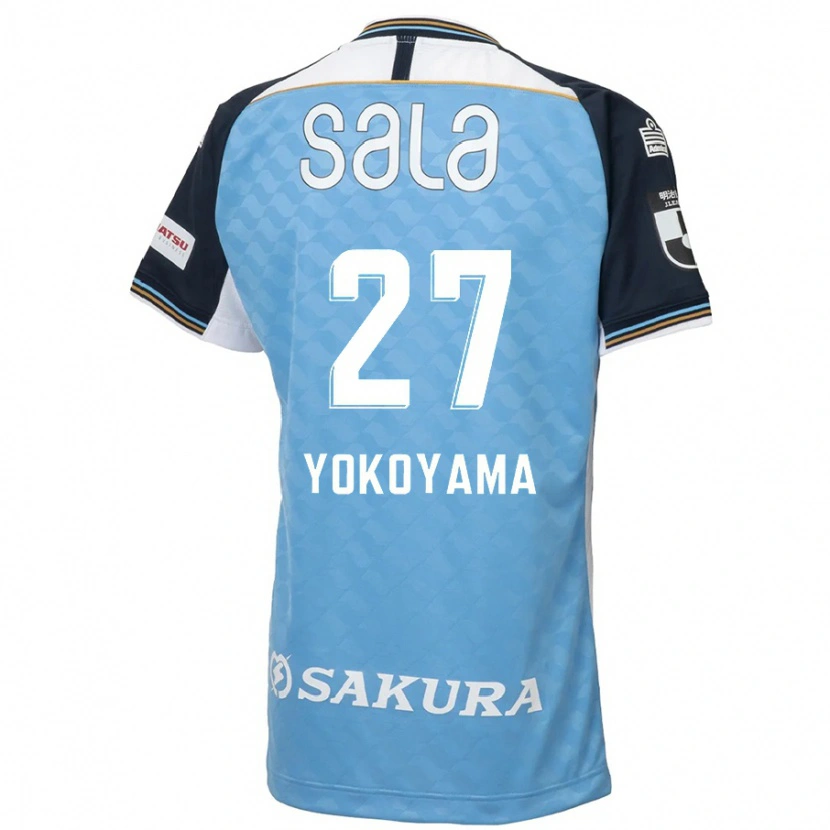 Danxen Mulher Camisola Kota Yokoyama #27 Azul Celeste Preto Principal 2025/26 Camisa