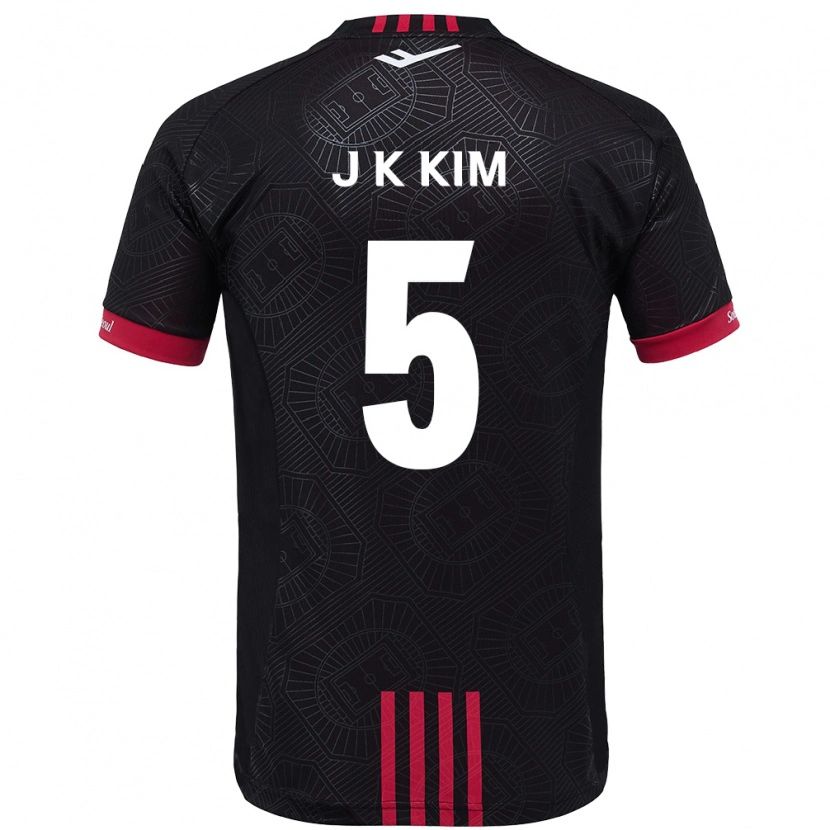 Danxen Mulher Camisola Jae-Kang Kim #5 Preto Vermelho Principal 2025/26 Camisa