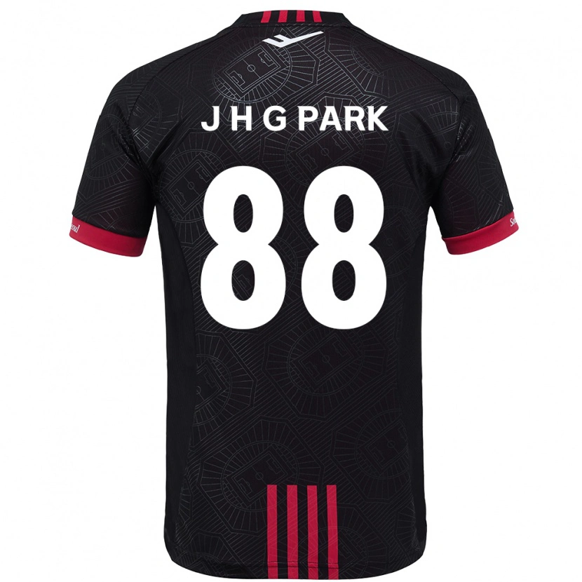 Danxen Mulher Camisola Jang Han-Gyeol Park #88 Preto Vermelho Principal 2025/26 Camisa