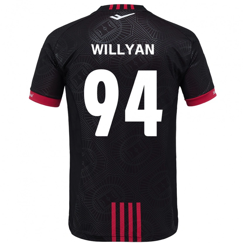 Danxen Mulher Camisola Willyan #94 Preto Vermelho Principal 2025/26 Camisa