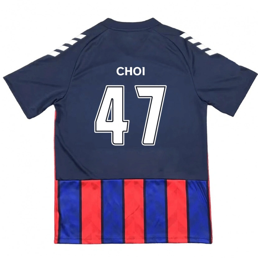 Danxen Mulher Camisola San Choi #47 Azul Royal Vermelho Principal 2025/26 Camisa