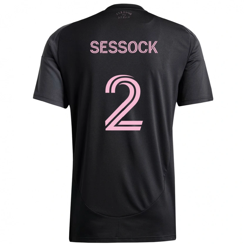 Danxen Mulher Camisola Nykolas Sessock #2 Preto Rosa Alternativa 2025/26 Camisa