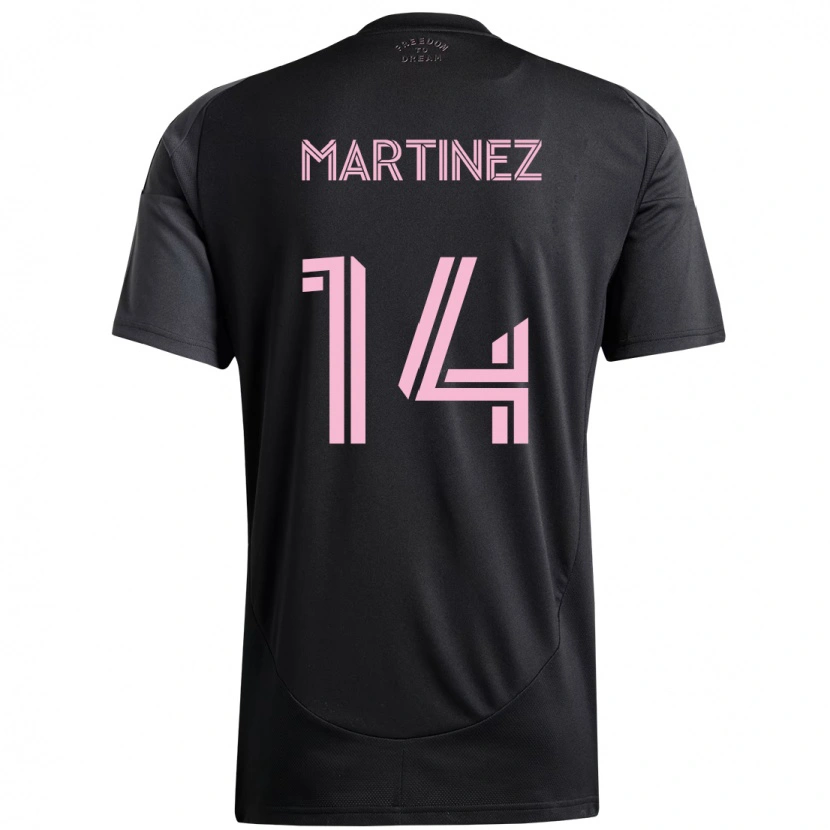 Danxen Mulher Camisola David Martínez #14 Preto Rosa Alternativa 2025/26 Camisa