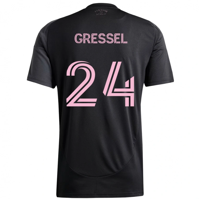 Danxen Mulher Camisola Julian Gressel #24 Preto Rosa Alternativa 2025/26 Camisa