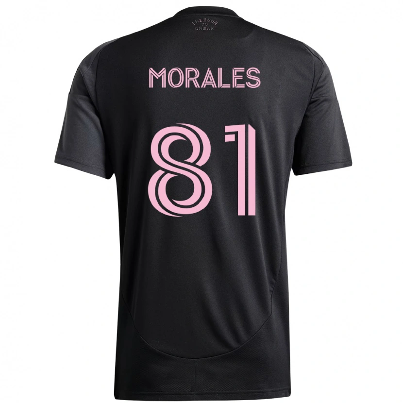 Danxen Mulher Camisola Santiago Morales #81 Preto Rosa Alternativa 2025/26 Camisa