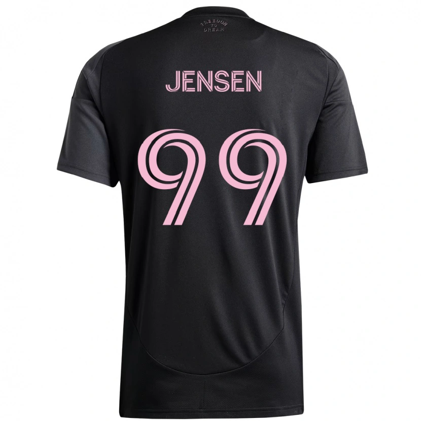 Danxen Mulher Camisola Cole Jensen #99 Preto Rosa Alternativa 2025/26 Camisa
