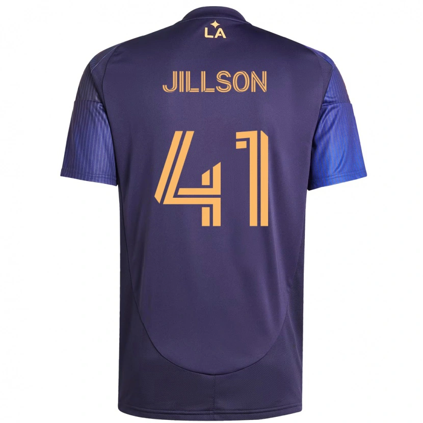 Danxen Mulher Camisola Simon Jillson #41 Roxo Azul Alternativa 2025/26 Camisa