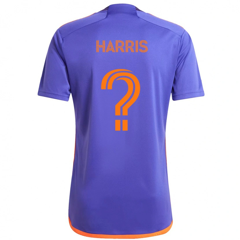 Danxen Mulher Camisola Micah Harris #0 Roxo Laranja Alternativa 2025/26 Camisa