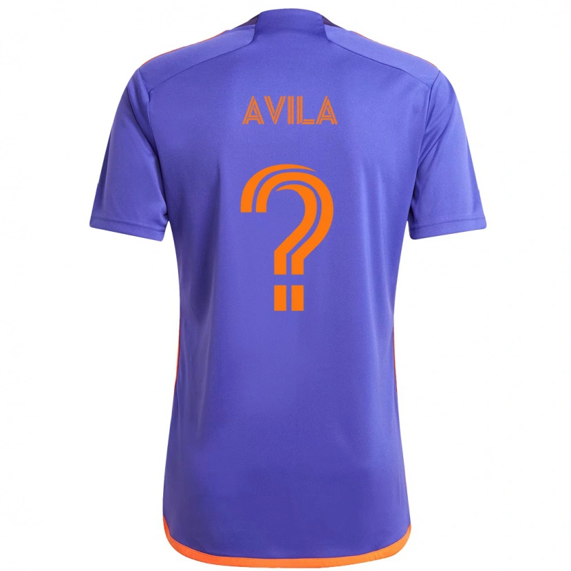 Danxen Mulher Camisola Beto Avila #0 Roxo Laranja Alternativa 2025/26 Camisa