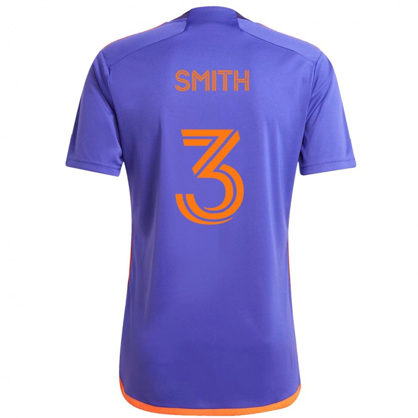Danxen Mulher Camisola Brad Smith #3 Roxo Laranja Alternativa 2025/26 Camisa