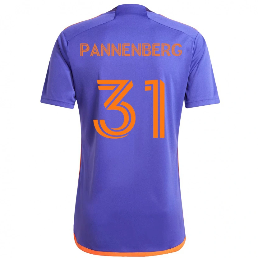Danxen Mulher Camisola Andrew Pannenberg #31 Roxo Laranja Alternativa 2025/26 Camisa