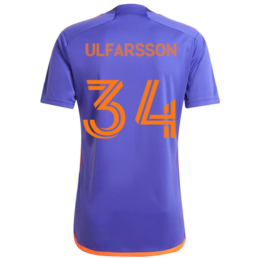 Danxen Mulher Camisola Thor Úlfarsson #34 Roxo Laranja Alternativa 2025/26 Camisa