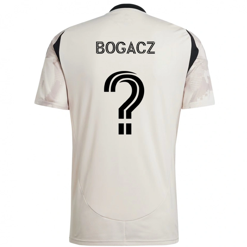 Danxen Mulher Camisola Wiktor Bogacz #0 Bege Preto Alternativa 2025/26 Camisa