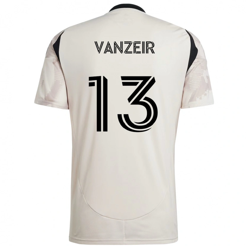 Danxen Mulher Camisola Dante Vanzeir #13 Bege Preto Alternativa 2025/26 Camisa