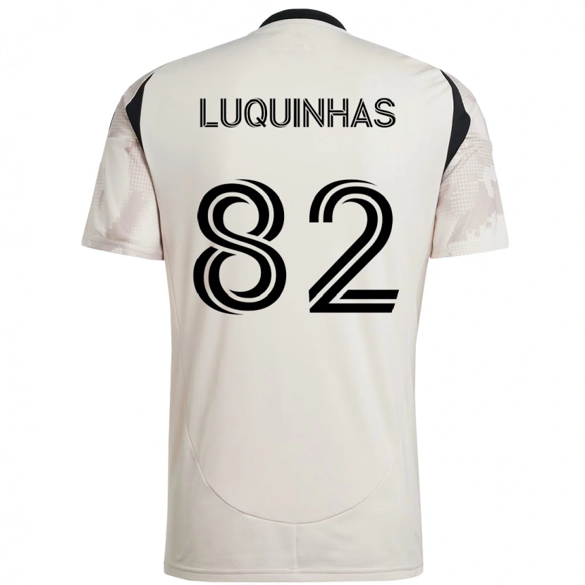 Danxen Mulher Camisola Luquinhas #82 Bege Preto Alternativa 2025/26 Camisa