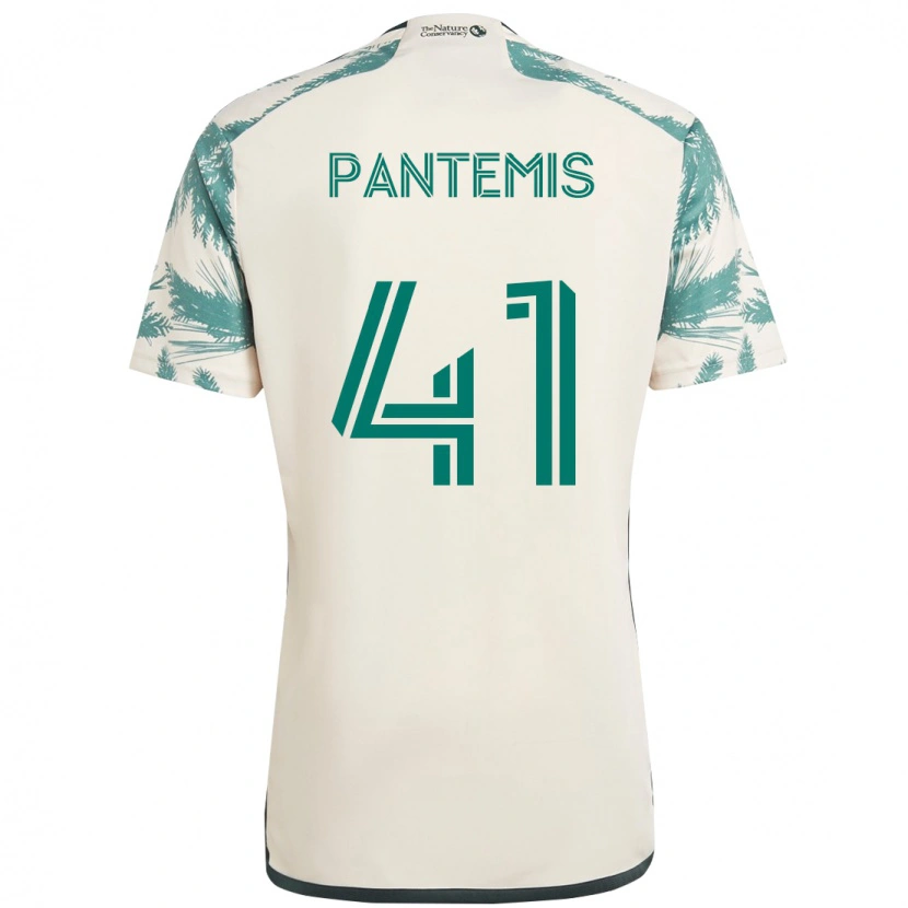 Danxen Mulher Camisola James Pantemis #41 Bege Verde Alternativa 2025/26 Camisa