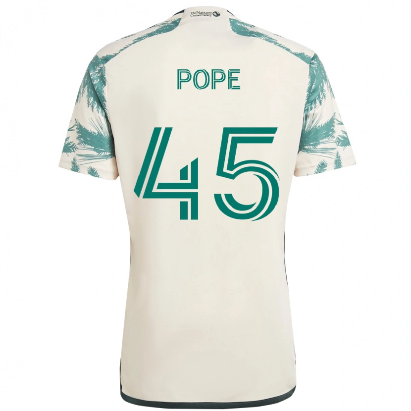Danxen Mulher Camisola Blake Pope #45 Bege Verde Alternativa 2025/26 Camisa