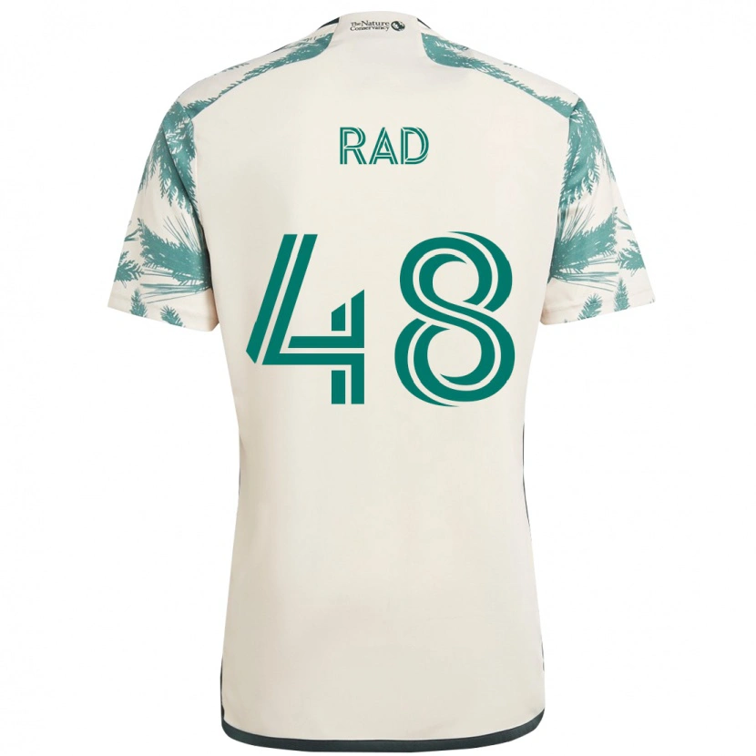 Danxen Mulher Camisola Kaveh Rad #48 Bege Verde Alternativa 2025/26 Camisa